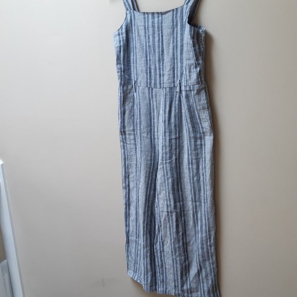 ONLY blue/white stripe jumpsuit - Picture 3 of 5